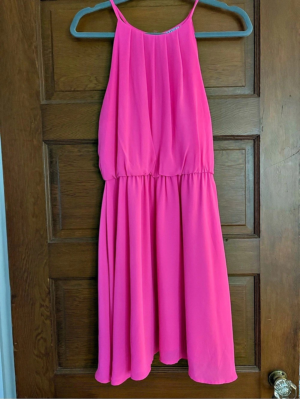 Bright Pink Sleeveless Mini Dress size Medium